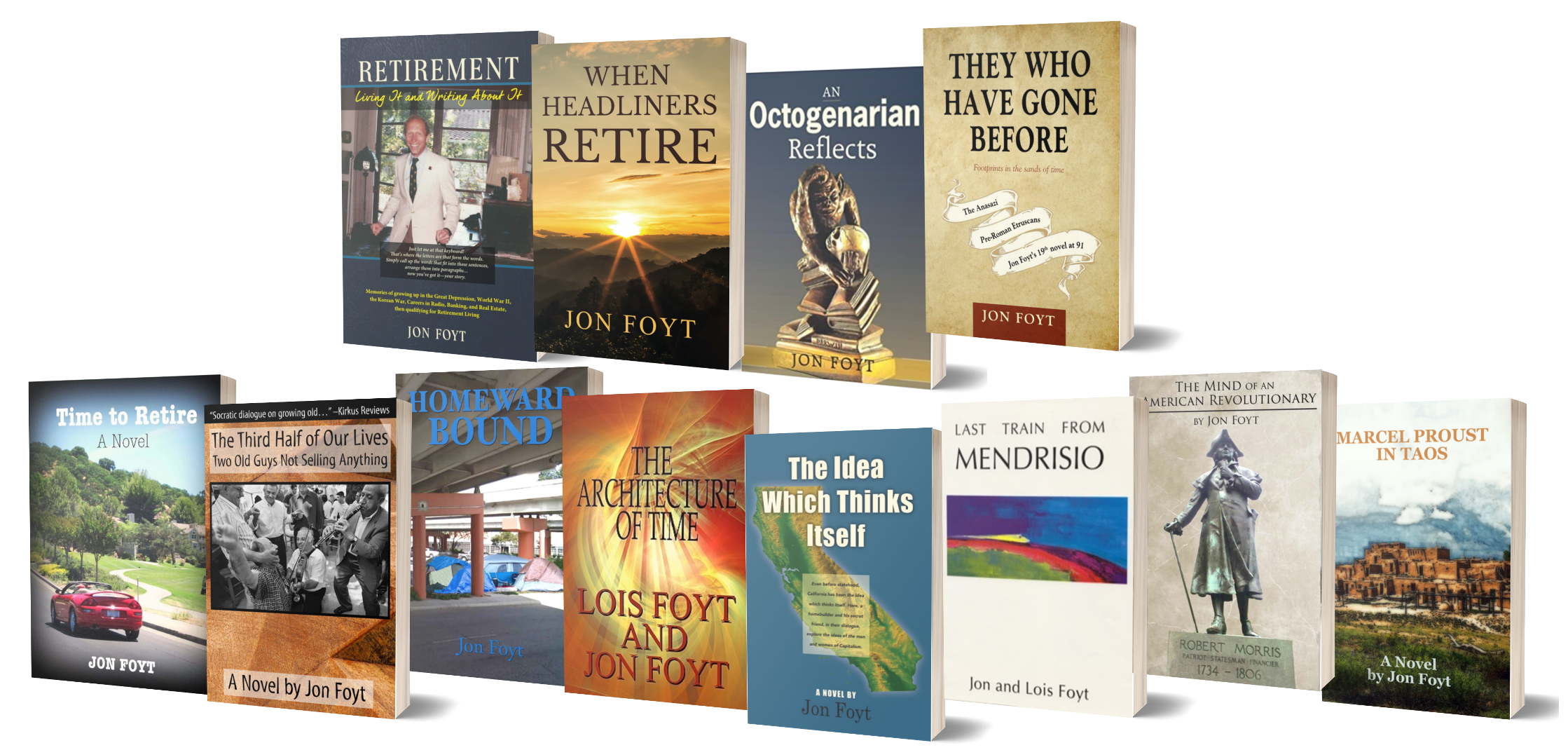 A few of Jon Foyt's many books